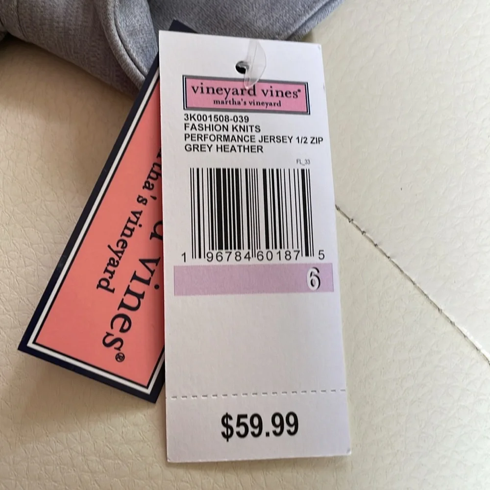 NWT Boys Vineyard Vines grey Performance Jersey & navy Breaker Pants size 6. - Picture 4 of 10